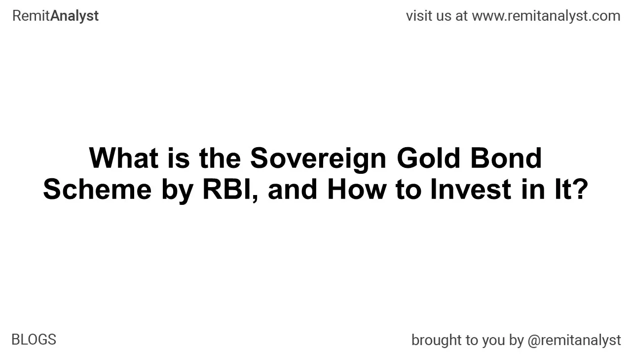 What is the Sovereign Gold Bond Scheme by RBI, and How to Invest in It?