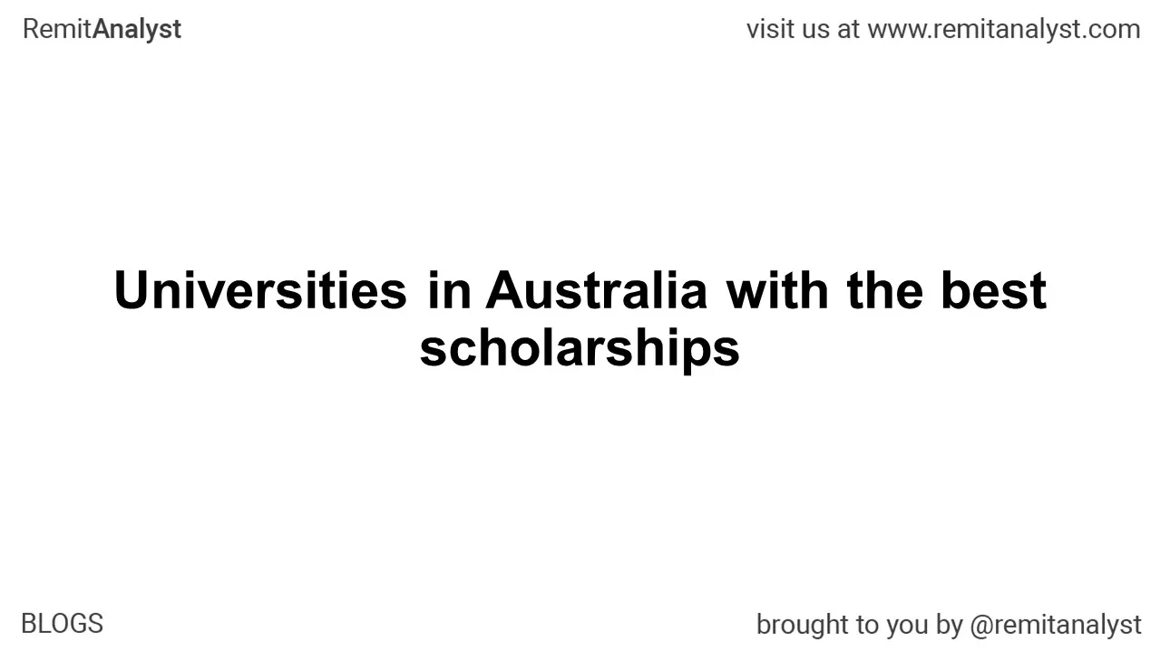 Universities in Australia with the best scholarships