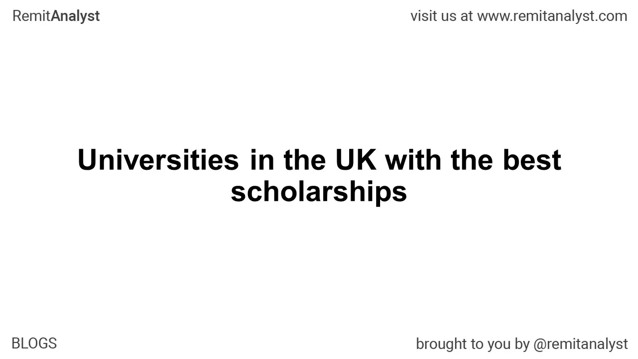 Universities in UK with the best scholarships