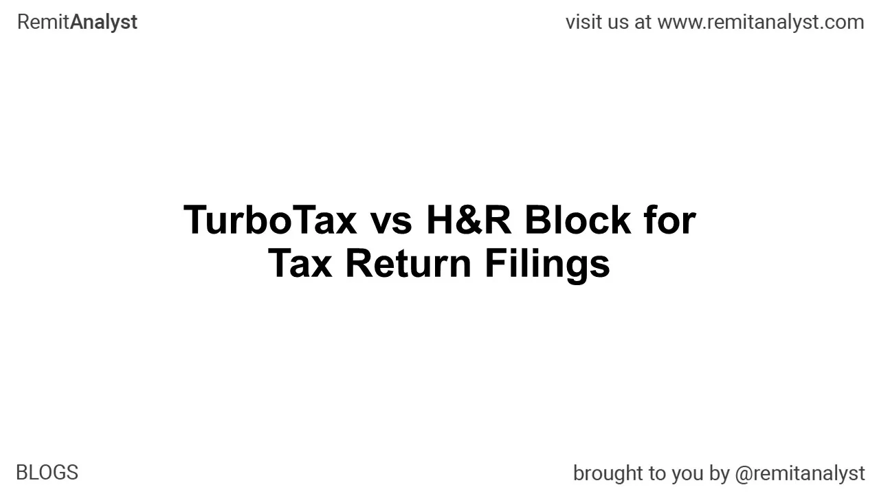 TurboTax vs H&R Block for Tax Return Filings