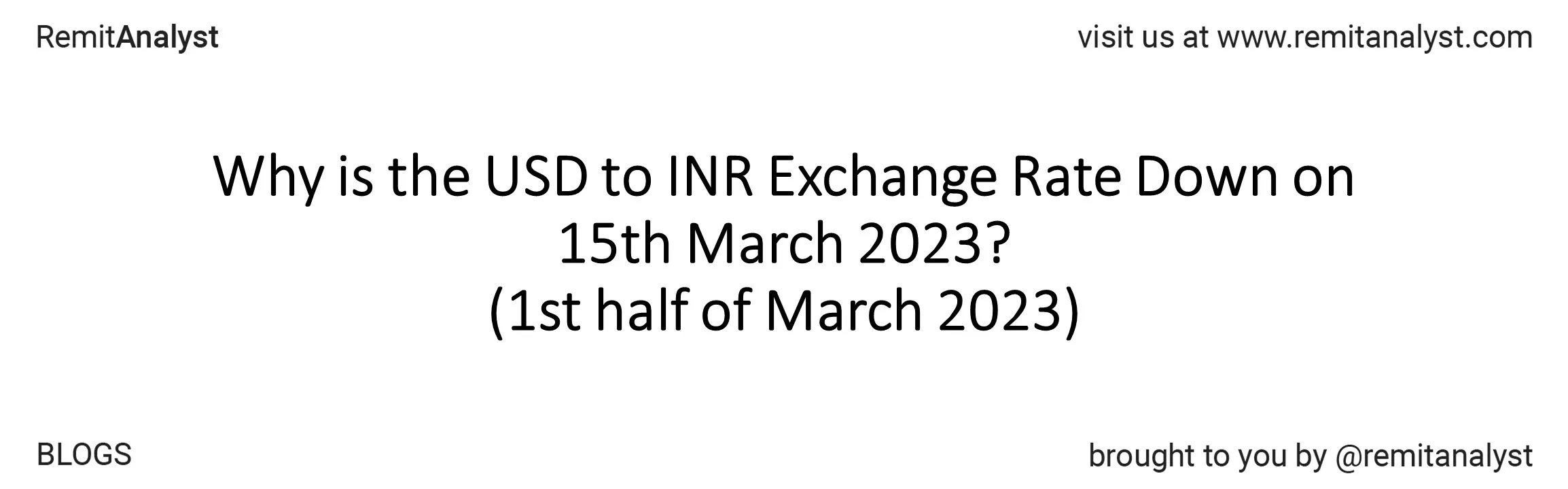 Usd To Inr Exchange Rate 1 Mar 2023 To 15 Mar 2023 Title 