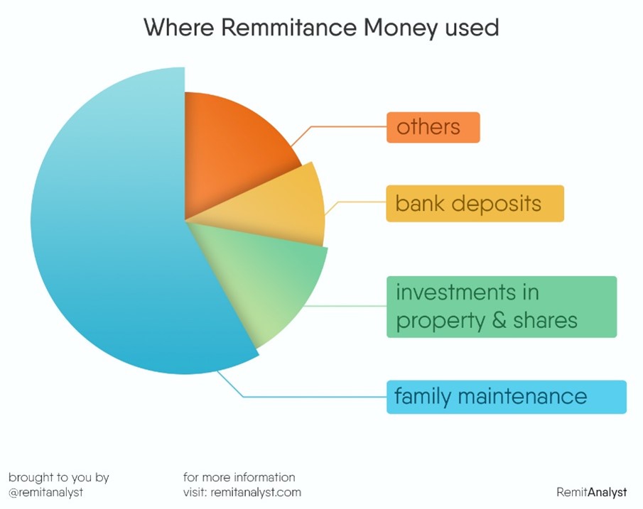 where-remittance-money-used
