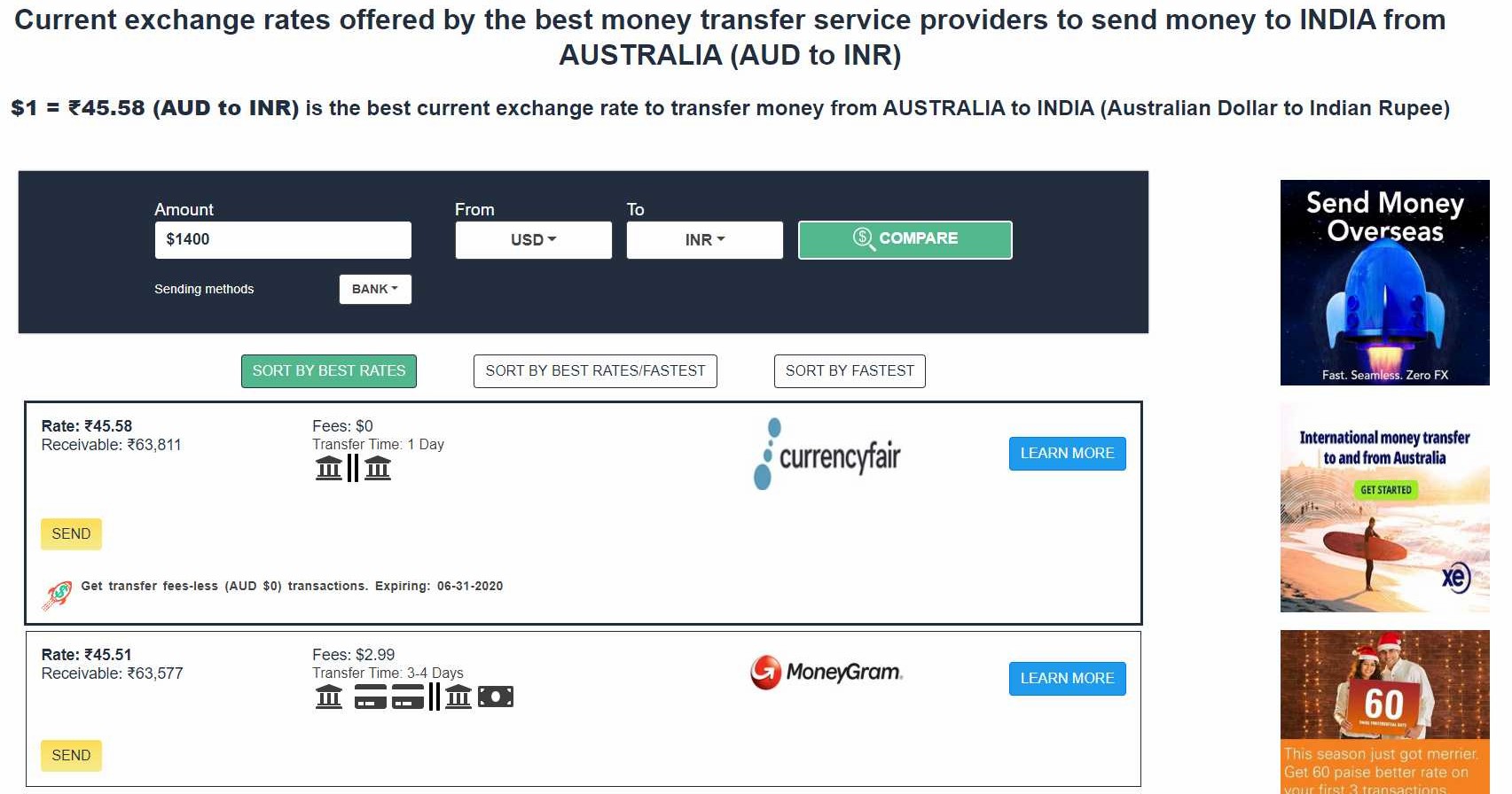 Remittance Options To Remit Money To India
